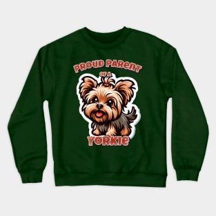 Yorkie dog cute Crewneck Sweatshirt